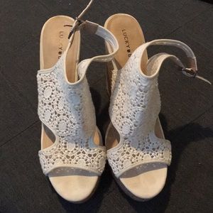 Lucky Brand wedges size 10